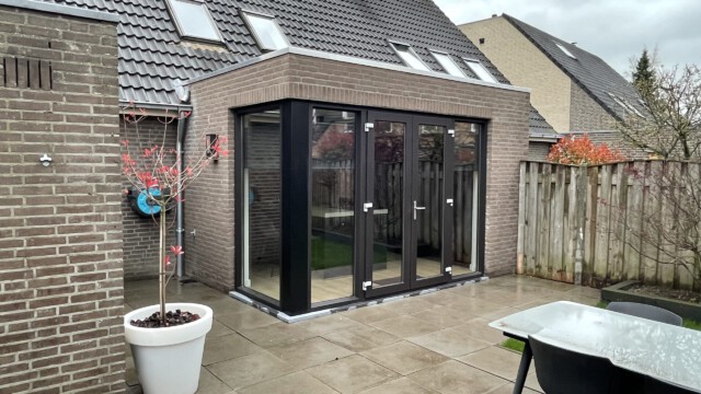 Volledige aanbouw voor een tevreden klant gerealiseerd!